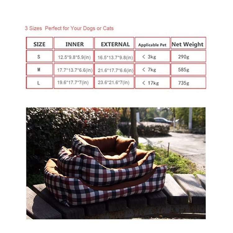 Pet bed for cats and small medium dog puppy soft nest sleeping bag house cushion mat pad