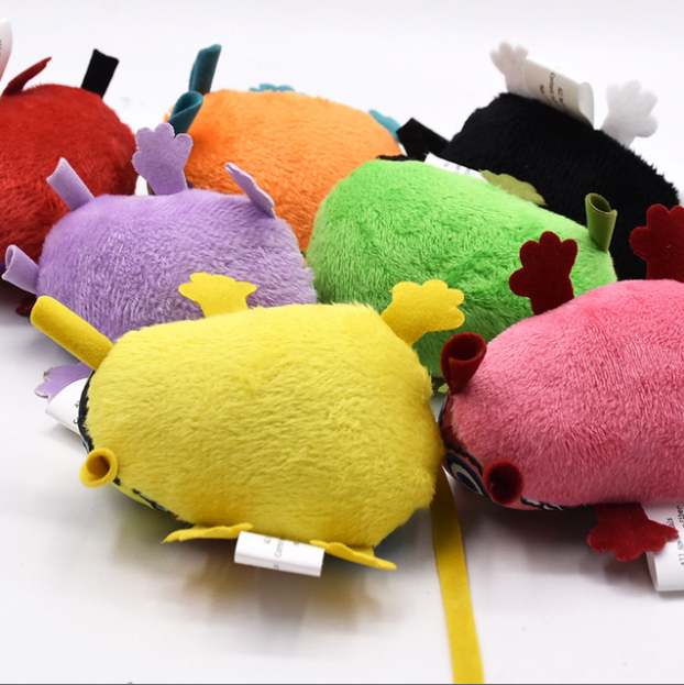 Hellomoon Multicolor Classic Plush Cat Toy Stimulant Mice Catnip with Sound Mouse Cat Toys