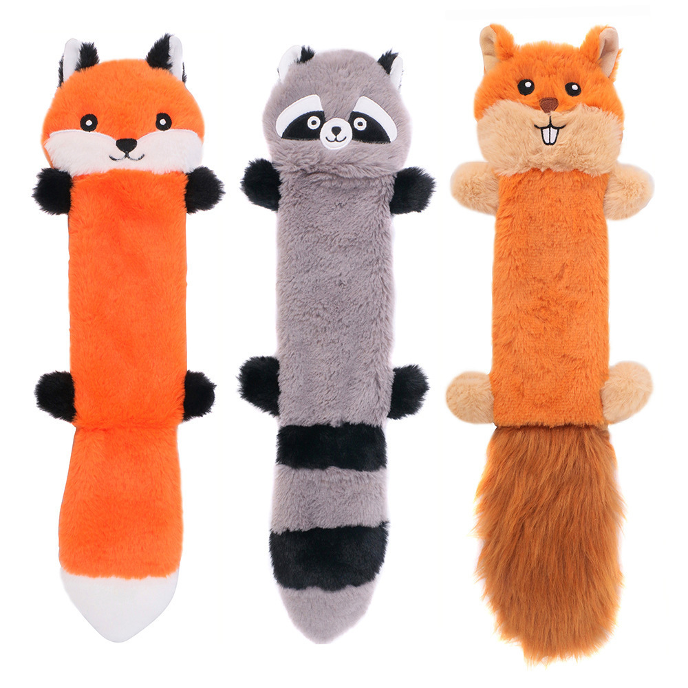 Factory high quality squeaky funny wholesale plush interactive dog squeaky toy