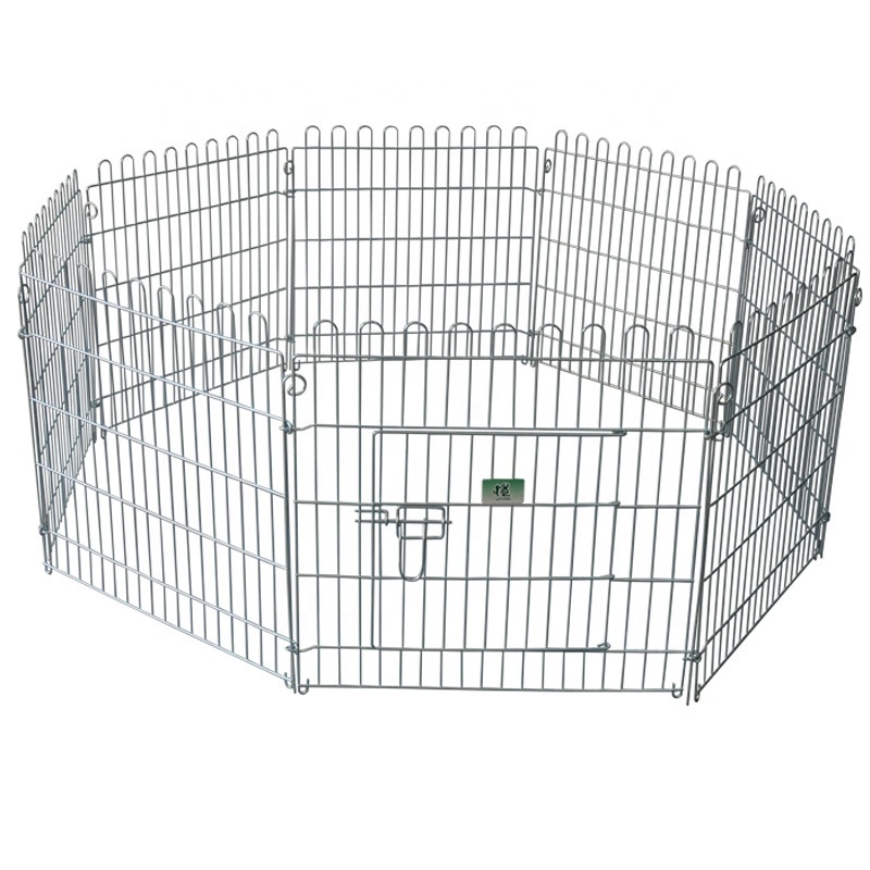 Assemble wholesale thickened steel wires metal dog playpen fence pet wire fence