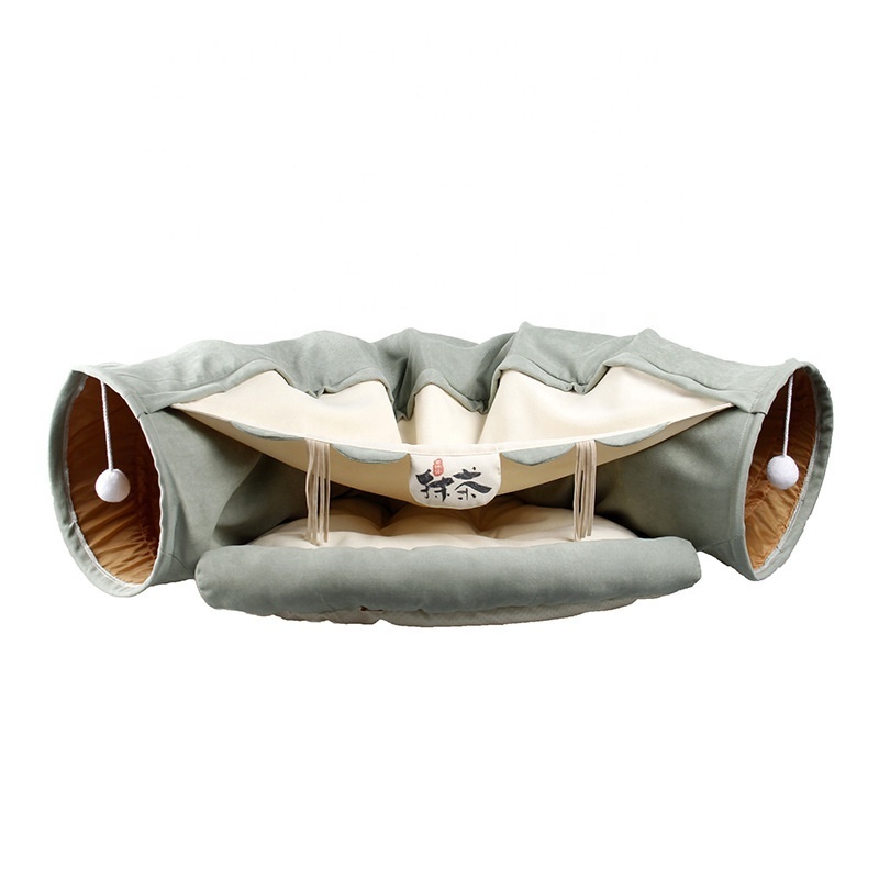 Pet Products Collapsible Cat Tunnels Outdoor Pet Self Warming Removable Cat Bed House