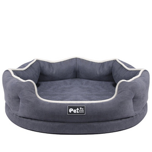 Custom Wholesale Luxury Soft  Large Memory Foam Pet Dog Bed