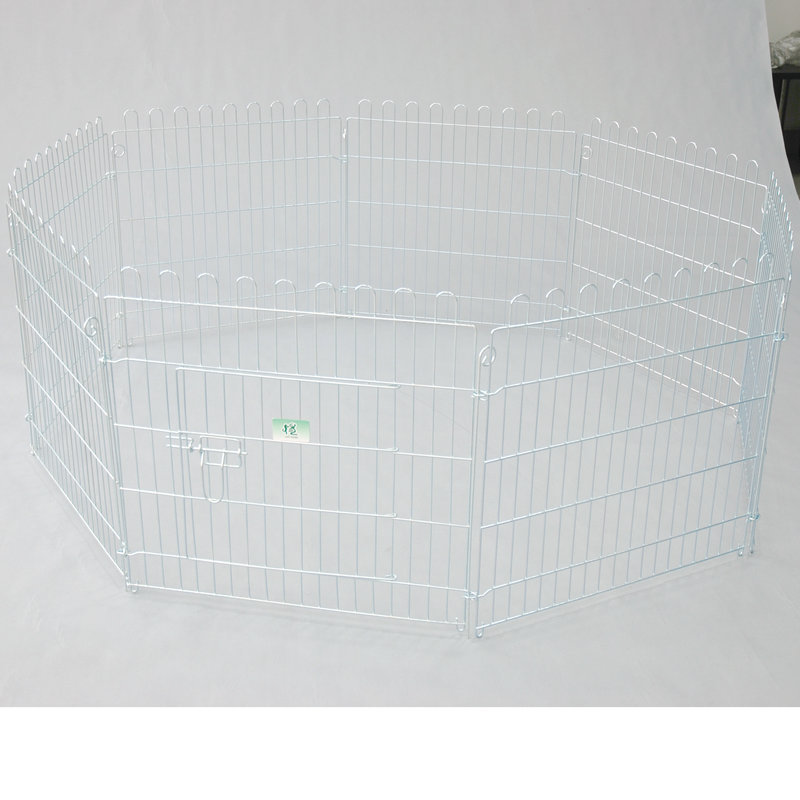 Assemble wholesale thickened steel wires metal dog playpen fence pet wire fence