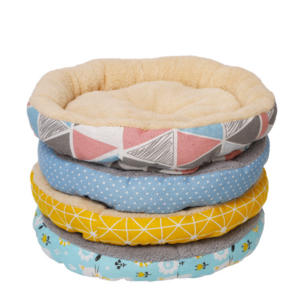 China Cute Modern Bed Cat Round Designer Canvas Cheap Pet Supplies Dog Bed