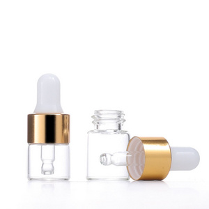 Wholesale portable refillable Clear Glass Dropper Bottle Essential oil Glass Bottle  Dropper perfume bottle for women