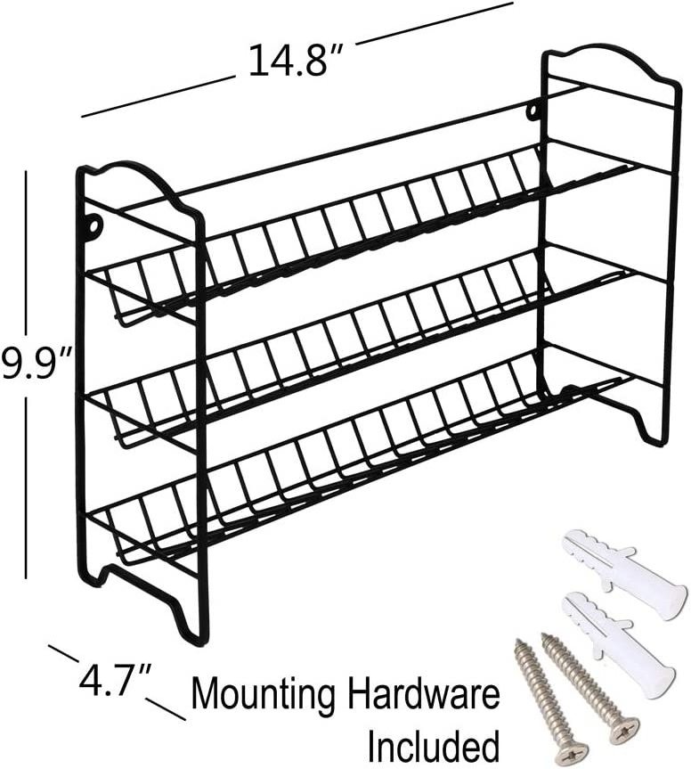 Hot Sale Spice Rack Organizer with 24 Empty Square Spice Jars 396 Spice Labels with Chalk Marker and Funnel Complete Set