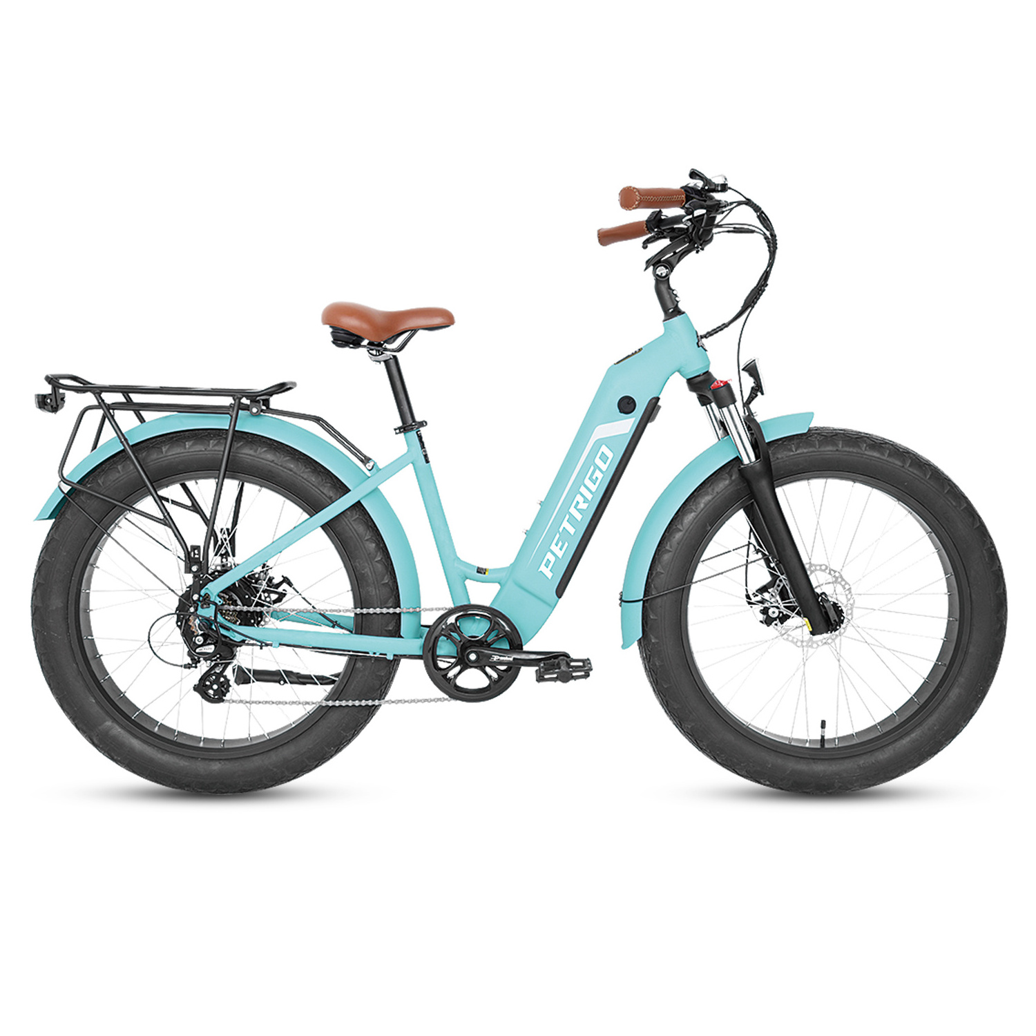 PETRIGO 26 inch Alloy Beach Cruise 500W Fat Bike Electric Bicycle for Women 48v 500w Best Ebike Fat Tire Cruiser