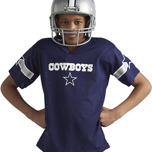 Kids Football Uniform Set Youth Football Costume for Boys & Girls - Set Includes Helmet Football,/ Rugby Shirts