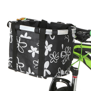 Hot Sell Bicycle Accessories Handlebar Baskets Foldable Pet Carrier Bag Front Bike Basket