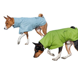 Large dog raincoat trendy high neck character yellow big size jacket waterproof overall fashions raincoat for dog