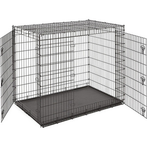 XXL dog crate manufacturers travel plastic flooring heavy duty metal steel big dog cages for car