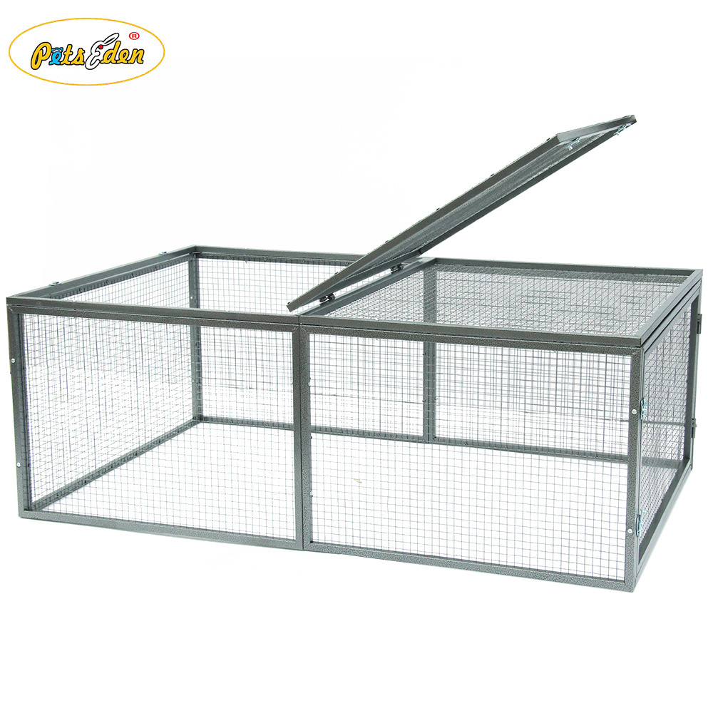 Heavy duty square tube Frame Mesh folding dog cages pet cat rabbit kennel puppy crate