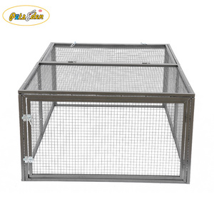 Heavy duty square tube Frame Mesh folding dog cages pet cat rabbit kennel puppy crate