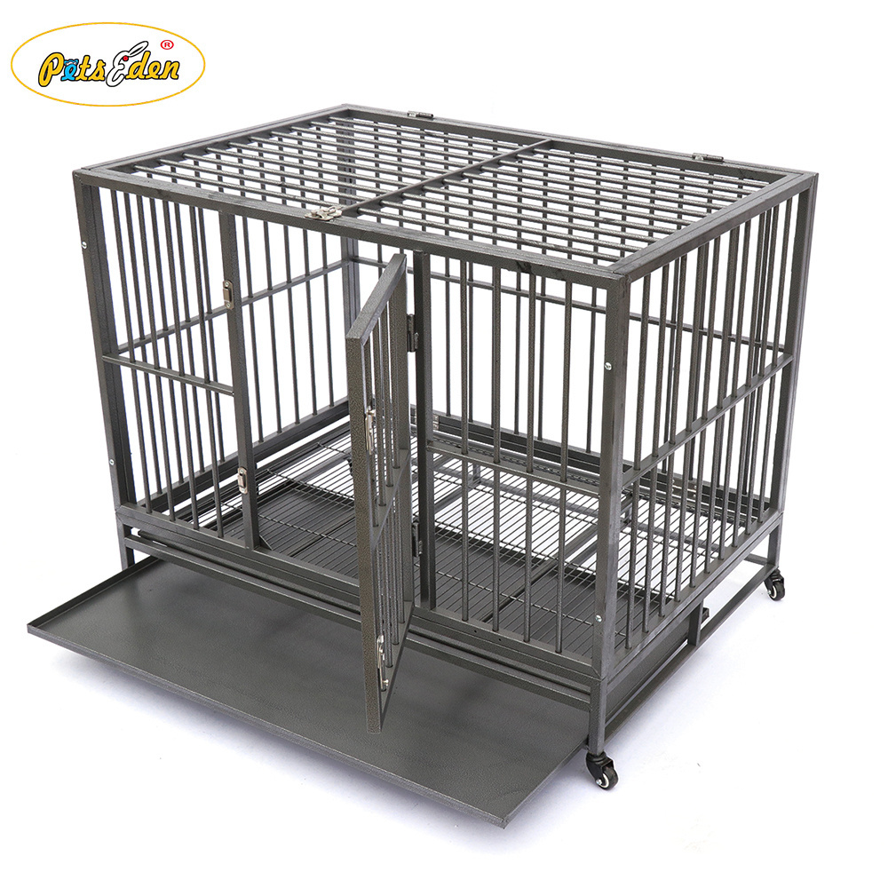 Wire Tube Dog cage travel house solid pet crate kennel color customized