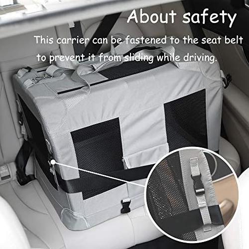 Petseek Extra Large Vehicle-mounted Cat Dog Bag Soft animal Cages Carriers For Small Medium Dog