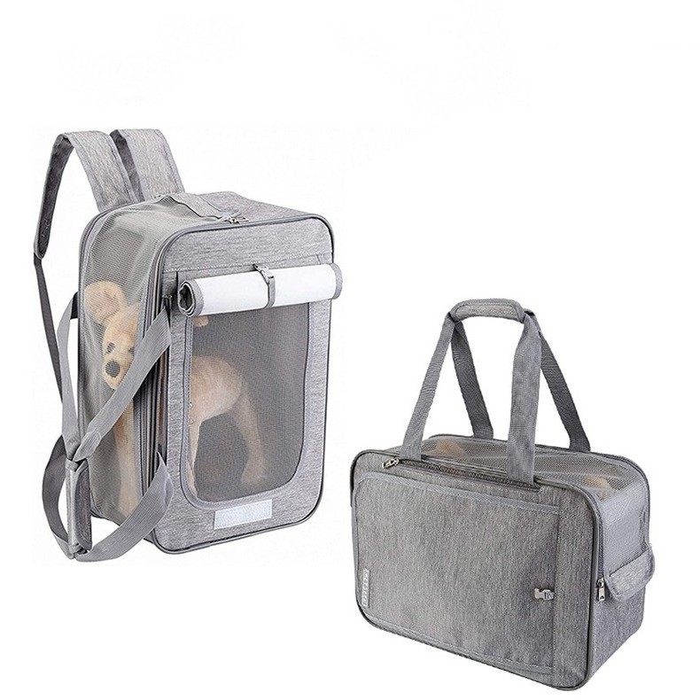 New Arrival Portable Airline Approved Dog Backpack Carrier Ventilated Pet Hiking Backpack Camping Biking Travel Dog Bag