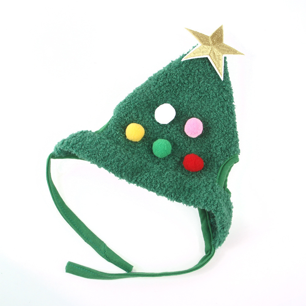 Christmas Hot Sales Pet Accessories Cat Headdress Tree Hat Dog Christmas Hats