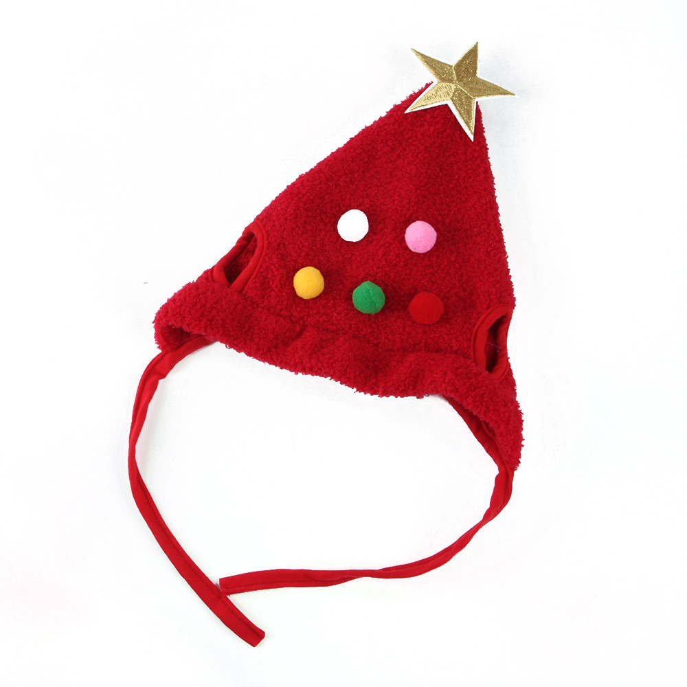 Christmas Hot Sales Pet Accessories Cat Headdress Tree Hat Dog Christmas Hats