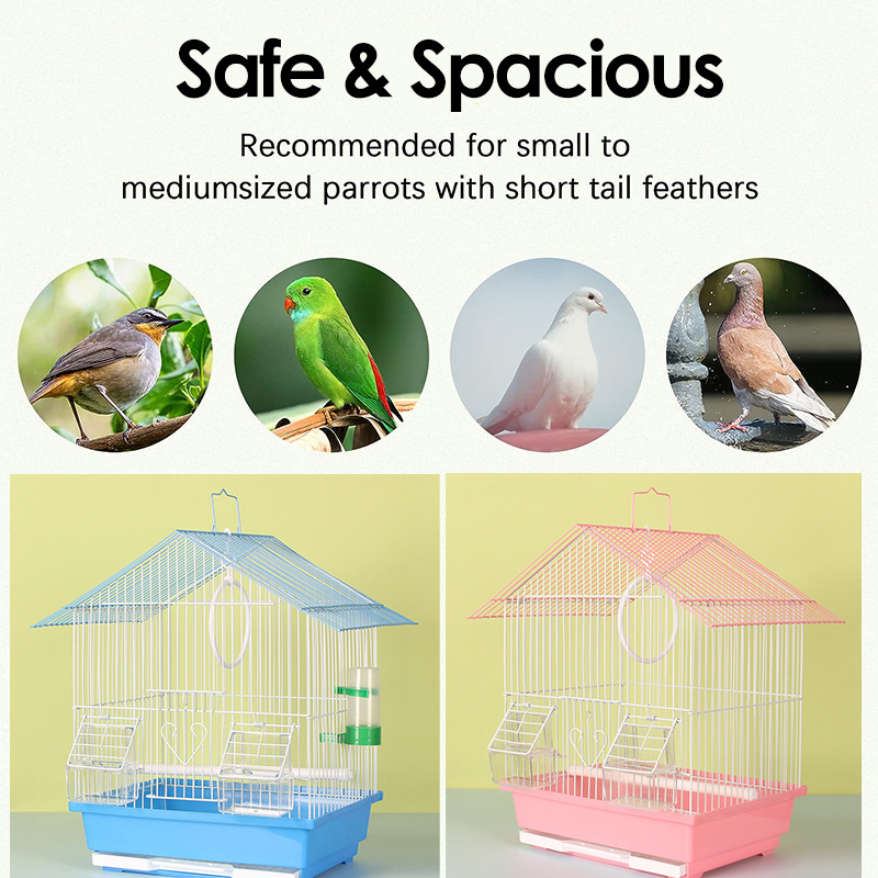 Hangable small Flight Bird Cages house Finches Budgies for Lovebirds Canaries Small Birds Parrots Birdcage