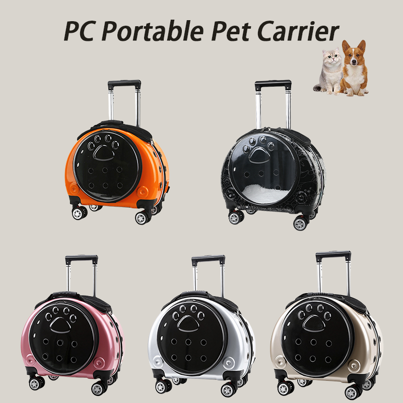 High Quality Luxury Pet Travel Carrier Dog Cat Trolley Carrier Backpack with Wheels Pet Outdoor Carrier