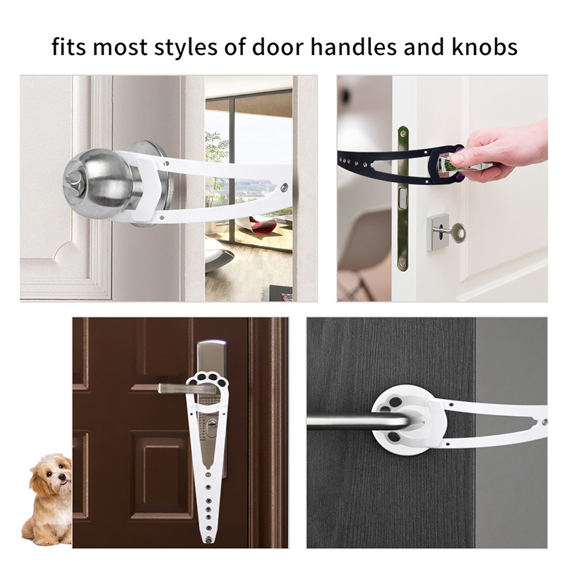 Adjustable Door Strap for Cats to Dog Proof & Keep Dog Out Door Buddy Cat Door Stopper & Cat Door Latch