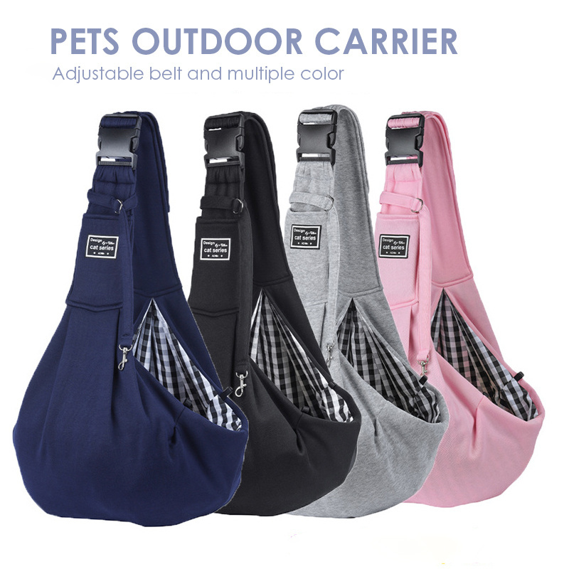 Portable Pet Carrier Bag Dog & Cat Carrier Sling Hand Free Sling with Bag Pet Outdoor Travel Sling Carrier