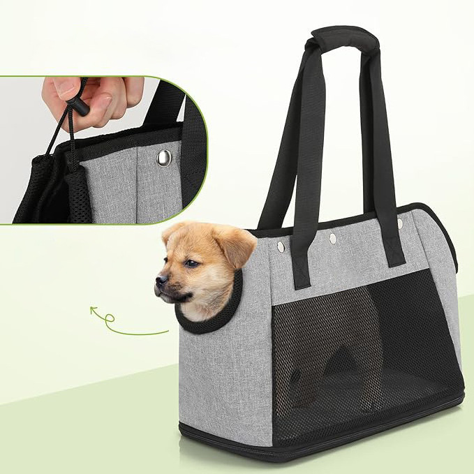 OEM breathable summer use Airline Approved Pet Carrier Dog Purse Carrier Cat Soft-Sided Carriers Travel Pet Bag