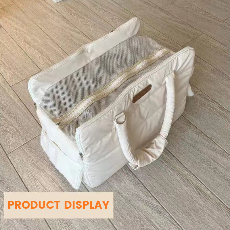 OEM Hot selling Fashion Airline Approved Pet Carrier Dog Purse Carrying Cat Soft-Sided Carriers Travel Pet Bag