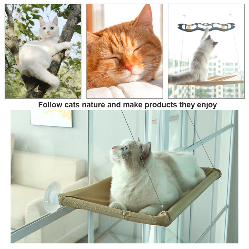 Durable Non-slip Hanging Bed for indoor Cats Hanging Cat Bed Window Hammock Cat Window Perch