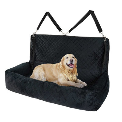 Pet Car Seat Bed for Large/Medium Dog or 2 Small Dogs Pet Booster Seat Dog Cat Travel Safety Seat