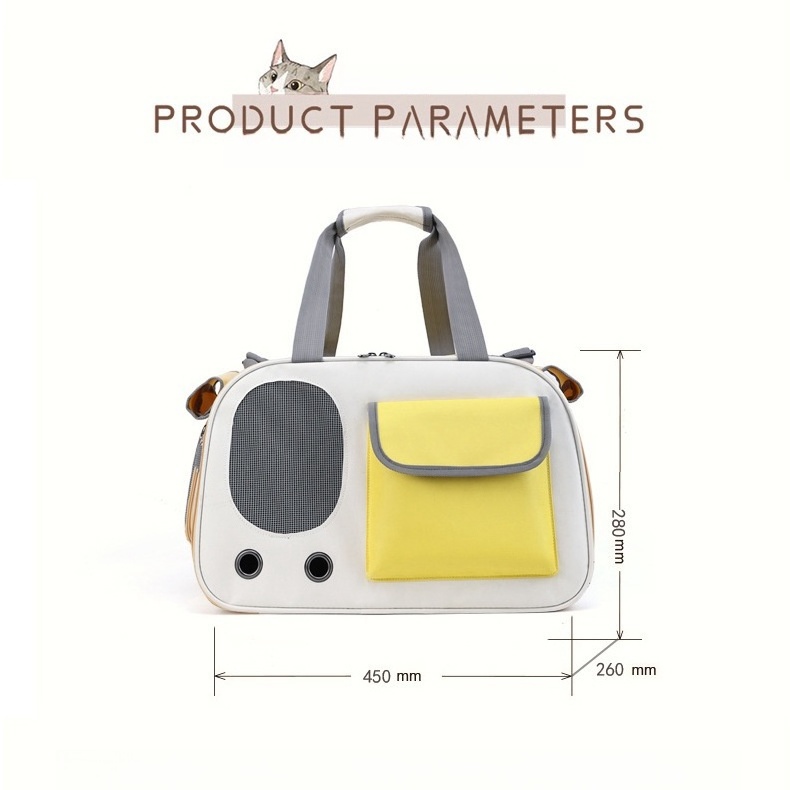 New Design Portable Pet Carrier Shoulder Bag Handbag Dog Carrier Bag Breathable Outdoor Pet Travel Bag