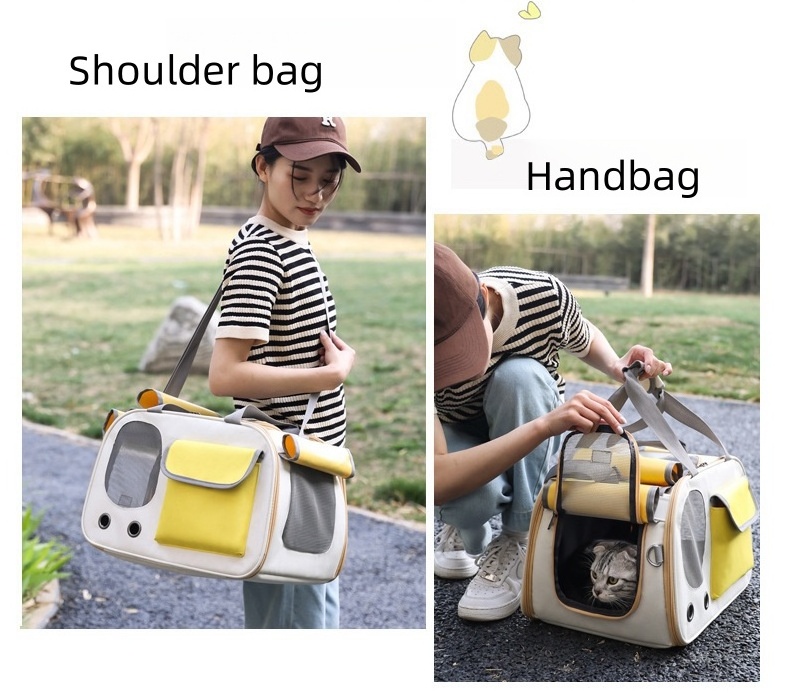 New Design Portable Pet Carrier Shoulder Bag Handbag Dog Carrier Bag Breathable Outdoor Pet Travel Bag