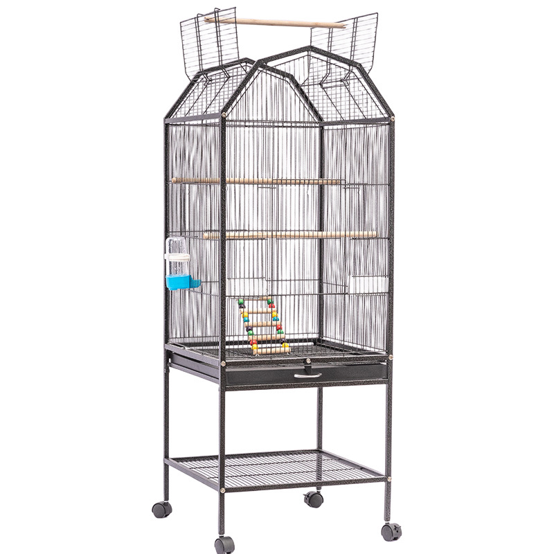 117cm large size open roof hanging outdoor large bird flight cage wire multi-functional bird flight Nest cage