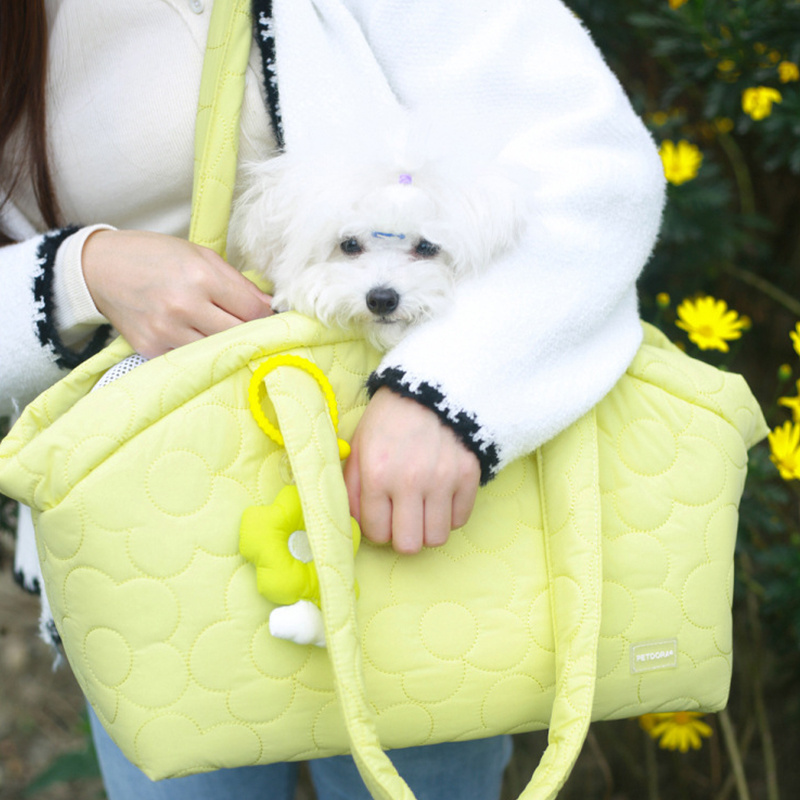 Fashionable Winter Use Pet Carrier Purse Tote Bag For Small Dog Cat Handbag Pet Travel Carrier Bag