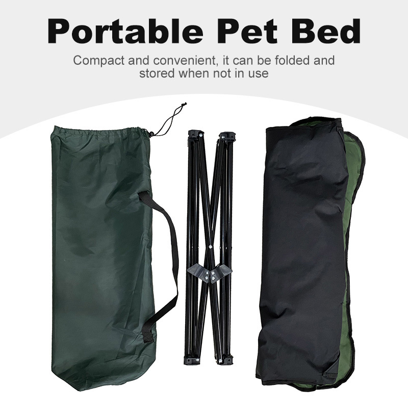 Waterproof Foldable Portable Outdoor Pet Camp Bed for Camping Hiking Portable Outdoor Dog Cat Camp Bed