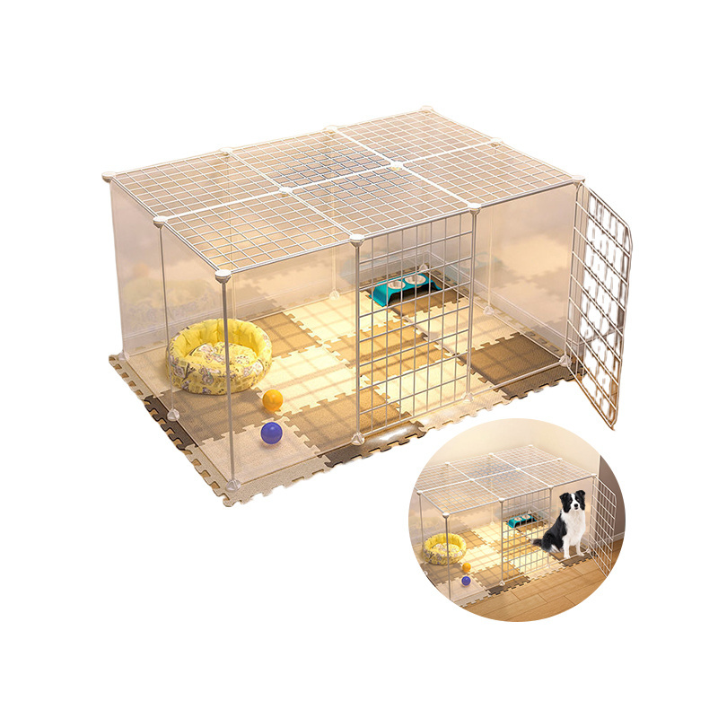 Foldable Metal Wire Dog Crate Pet Cage For Cats Dogs Small Animals 36 Inch Folding Metal Pet Cage