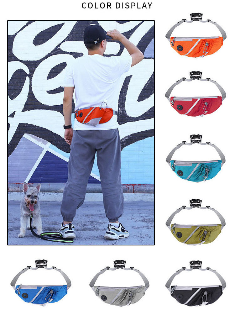 OEM ODM Pet Treat Waist Belt for Hiking Running Dog Walking Training Dog Fanny Pack Treat Pouch