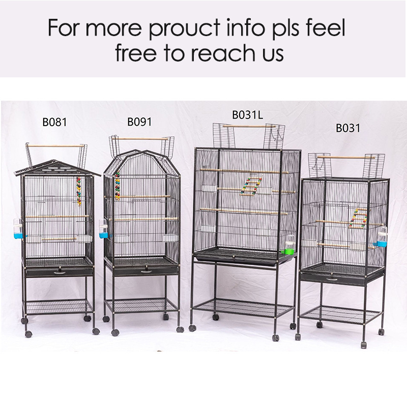 117cm large size open roof hanging outdoor large bird flight cage wire multi-functional bird flight Nest cage