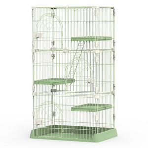 Large Size 89/133/167/180cm Multiple Layers Pink Green Metal Cat Cage Cat House Cattery Cat Cage