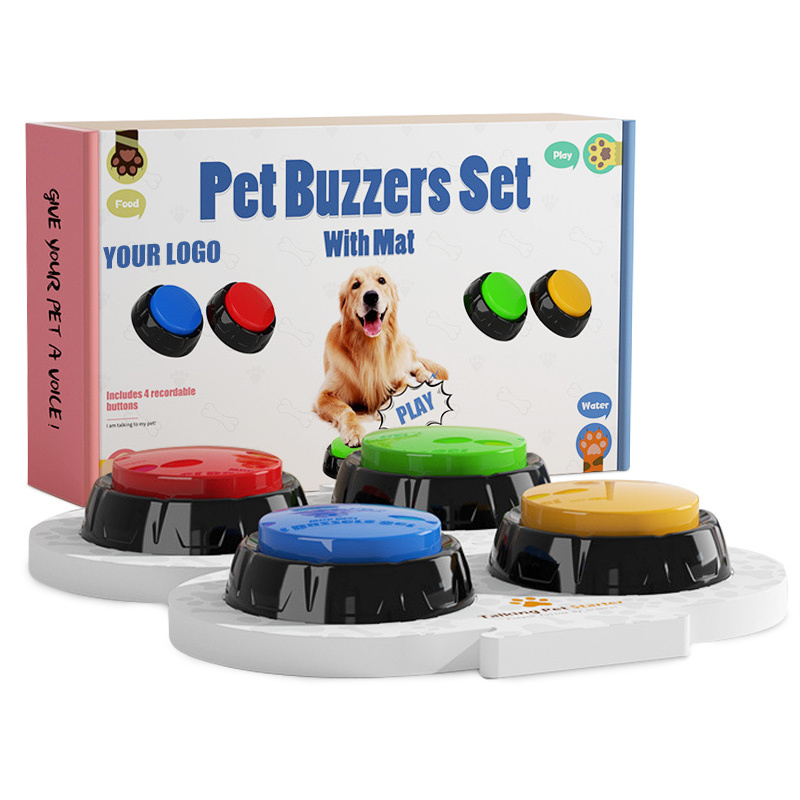 Interactive Speaker Dog communication Button Dog clicker pet Training Buzzer Dog Pet talking Buttons with sticker