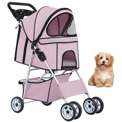 Surprise Price Pet Stroller Dog pet Rover Pink Stroller Super Size Dog Pram Custom Pet Stroller for Dogs and Cats