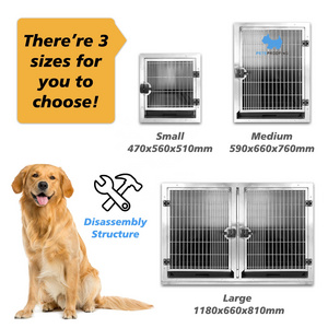 Heavy duty luxury large small stainless steel animal vet puppies pet dog kennel kennels cat cages crate crates cage bank for dog