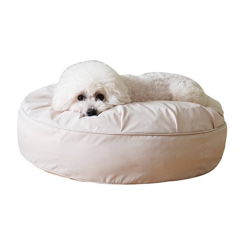 2023 pet round bed ity calming anti-anxiety nest plush  pet bed summer wholesale pet bed