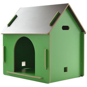 Pet Products Wooden cat's nest house wood grain furniture board toy villa Pet Cages, Carriers & Houses