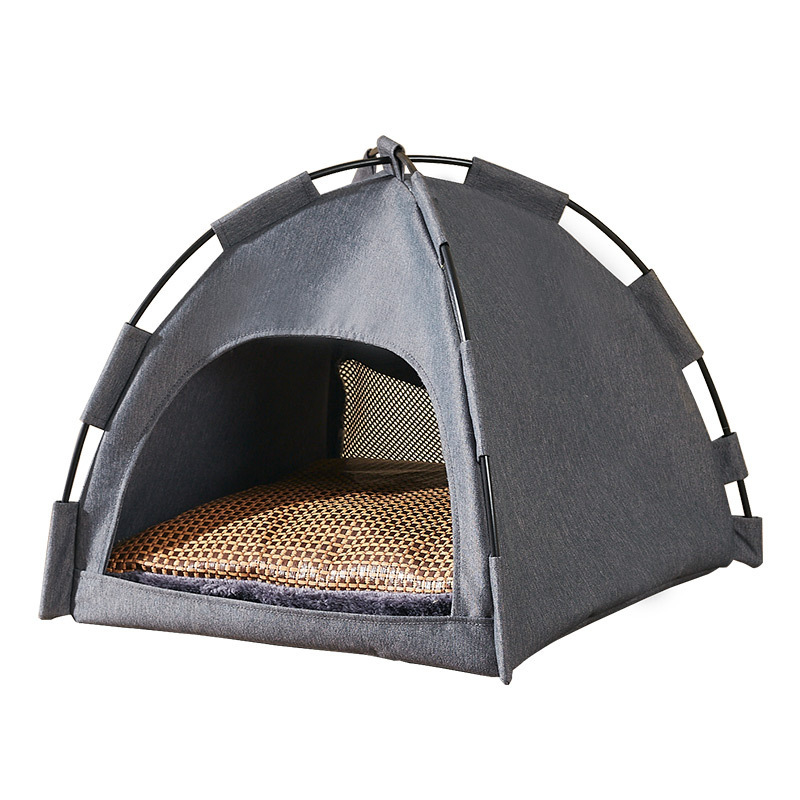 Yueshang Foldable 2-in-1 with Removable Cushioned Pillow small Pet bed tent for Indoor Cats Clearance Warm cat Tent