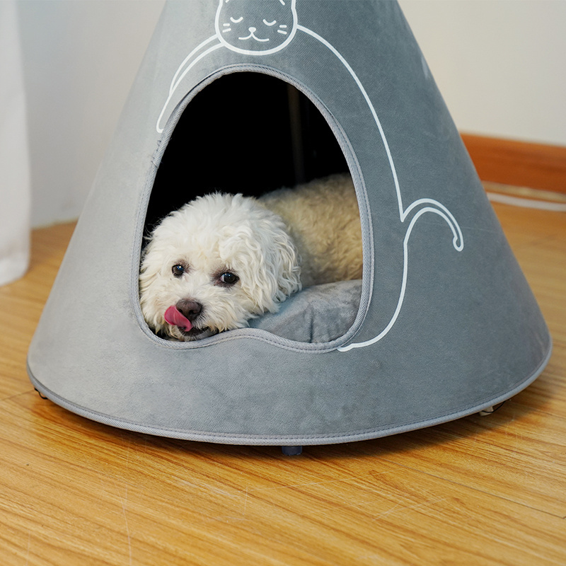 YueShang hot sale round pet bed soft dog sofa bed with canopy comfortable mattress pet bed wholesale