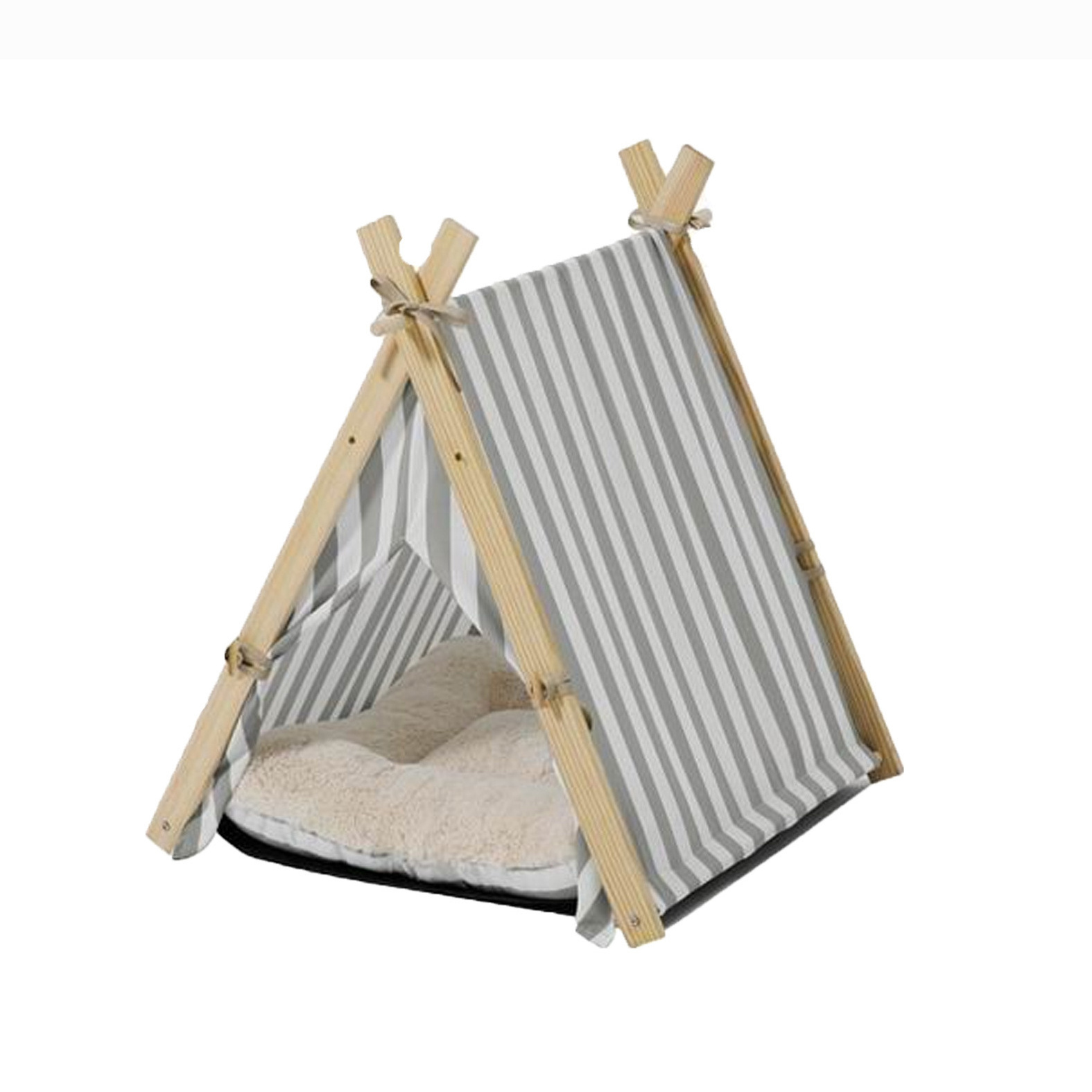 Pet Teepee Tent for Small Dogs or Cats Portable Puppy Sweet Bed Washable Dog or Cat Houses with Cushion