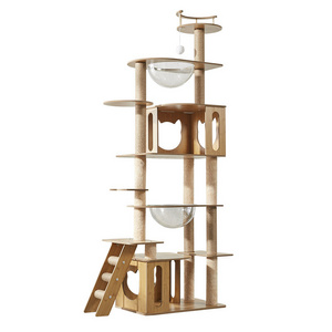 Wholesale 2022 Pet Toy MDF Animal Wholesale Luxury Large Cat Tree Tower Houses Cratcher Climbing Pet Cat Tree