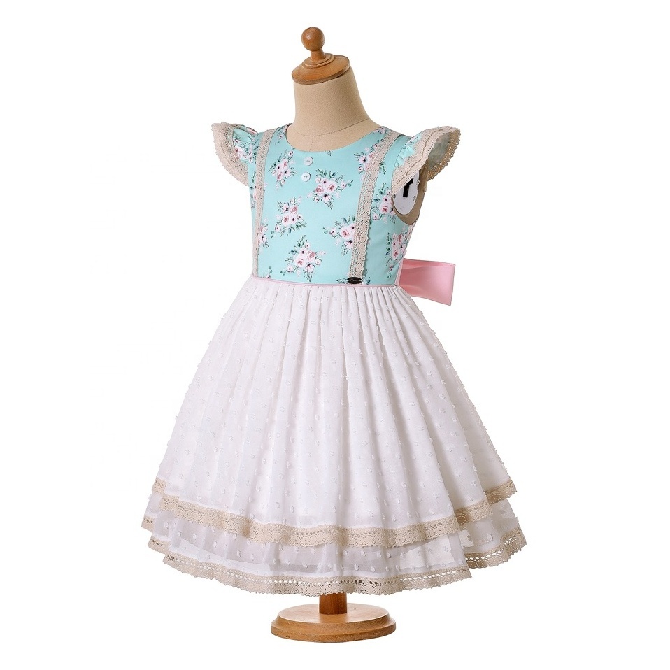 Pettigirl Flower Girl Tulle Dresses Elegant Summer Birthday Princess Casual Holiday Toddler Children Clothing 2 3 4 5 6 8 10 12Y