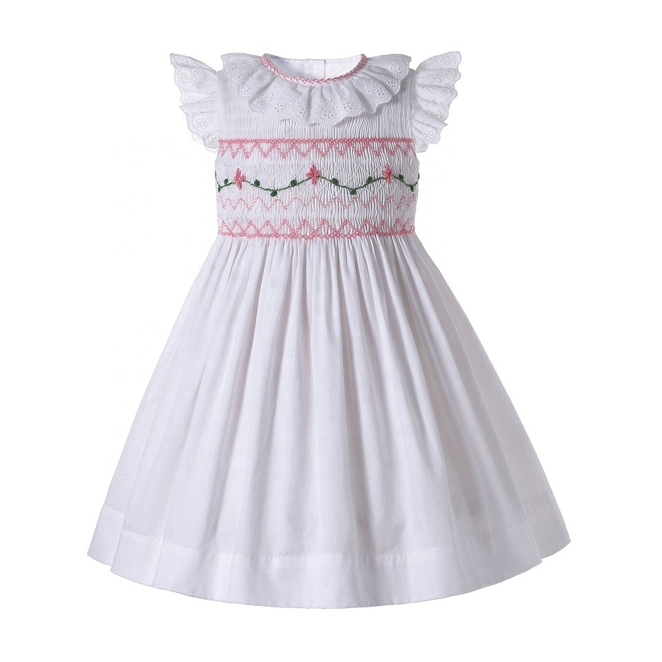 Pettigirl Cute 1st Birthday Outfit Girl Newborn Smocked Dress Princess Baby Smock Dress For Toddlers 1BAG=1PCS